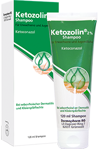 Ketozolin<sup>&reg;</sup> 2% Shampoo <br />Die effiziente Therapie bei Kopfschuppen und Juckreiz